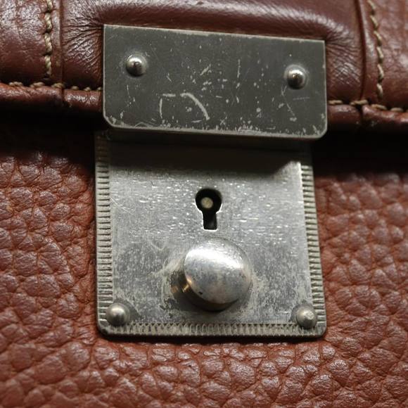 BURBERRY Hand Bag Leather Brown Auth ti1869 - Picture 13 of 16